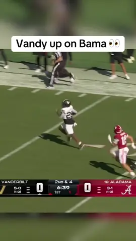 #Vanderbilt strikes first against #Alabama 👀 #cfb