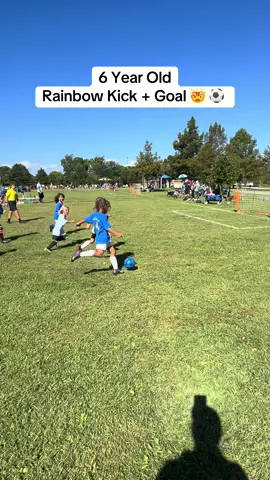 From my sons game this morning. Crazy work 🤯 he’s 6 playing against 8 year olds. So proud of my baby 🥹💙 #Soccer #soccermom #soccerskills @Barstool Sports @ESPN FC 