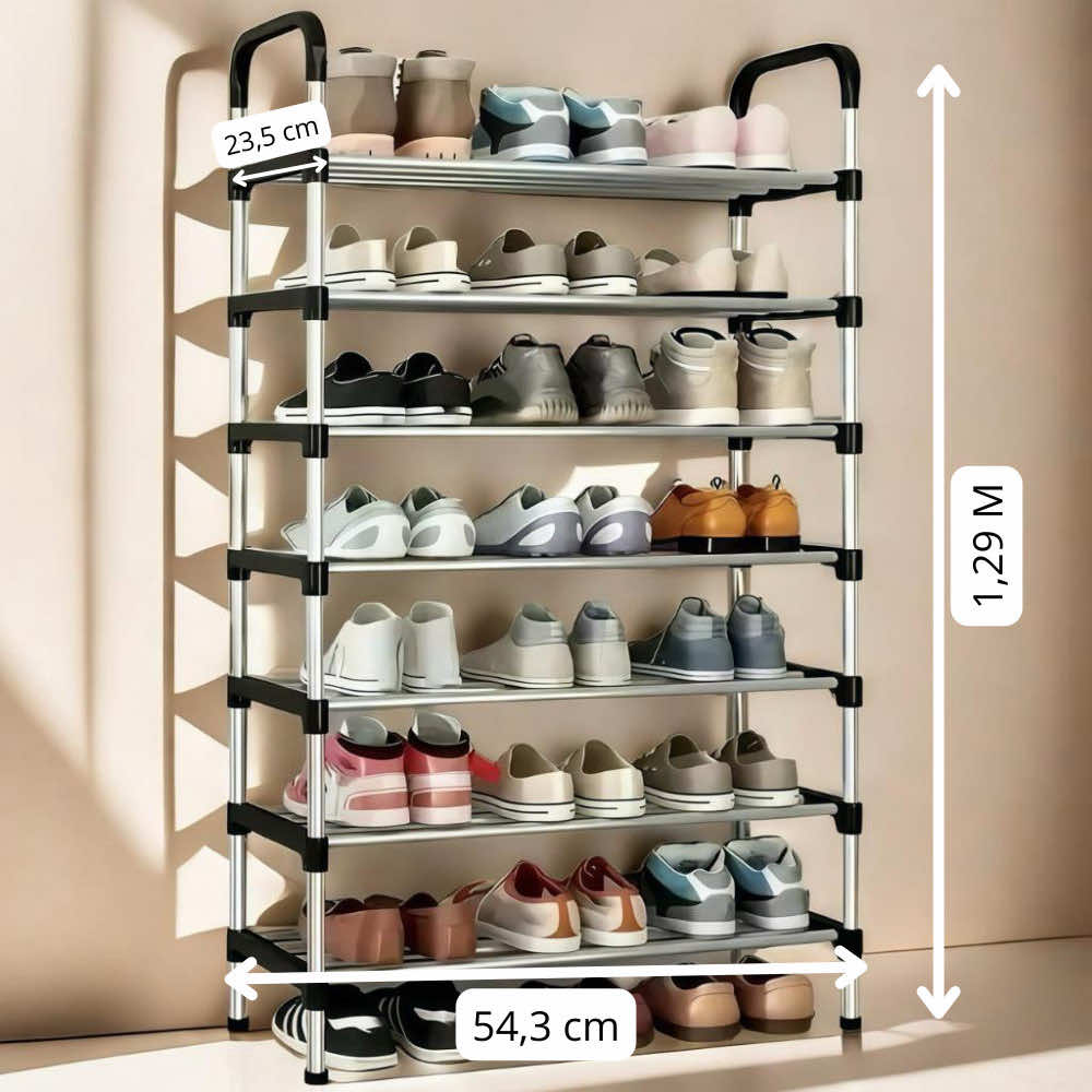 👟✨ Mantenha seus calçados em ordem com estilo! A Sapateira 7 Andares é prática, espaçosa e desmontável. Link: https://s.shopee.com.br/AUl8LOb9FQ #sapateira #sapato #organização #casa #utensilios 