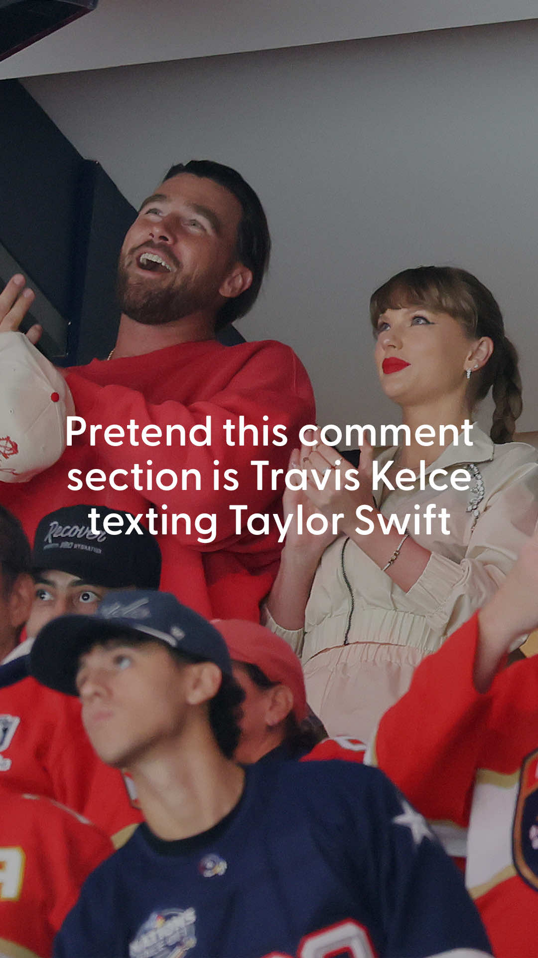 If there were ever a time to break out your top-tier text game... it's now. 📱💖 #TaylorSwift #TaylorandTravis #TravisKelce #Swifties #humor 