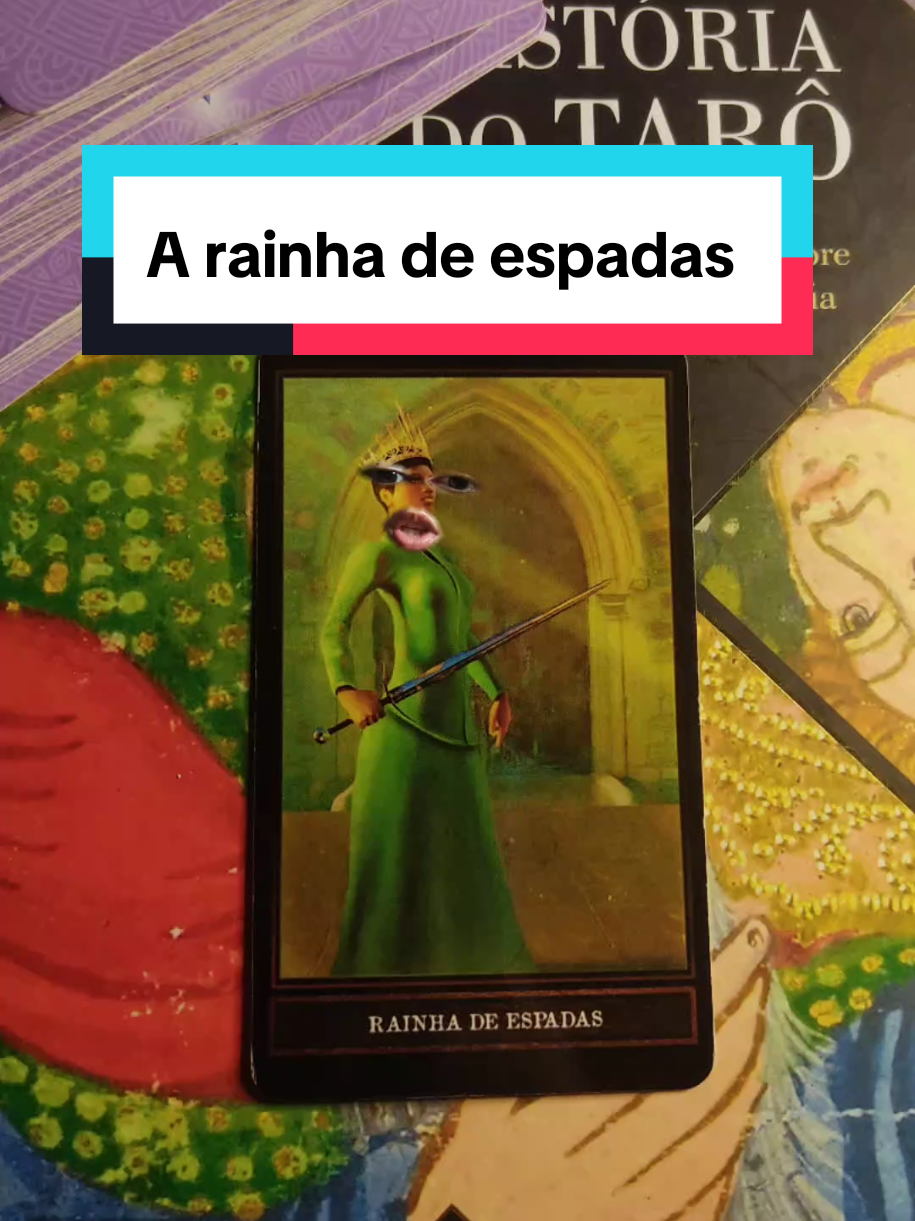 Sou fã n° 1 da divaaa  Consultas e trabalhos na bio!🔮 #rainhadeespadas #tarot #arcanos #humor #bruxaria 