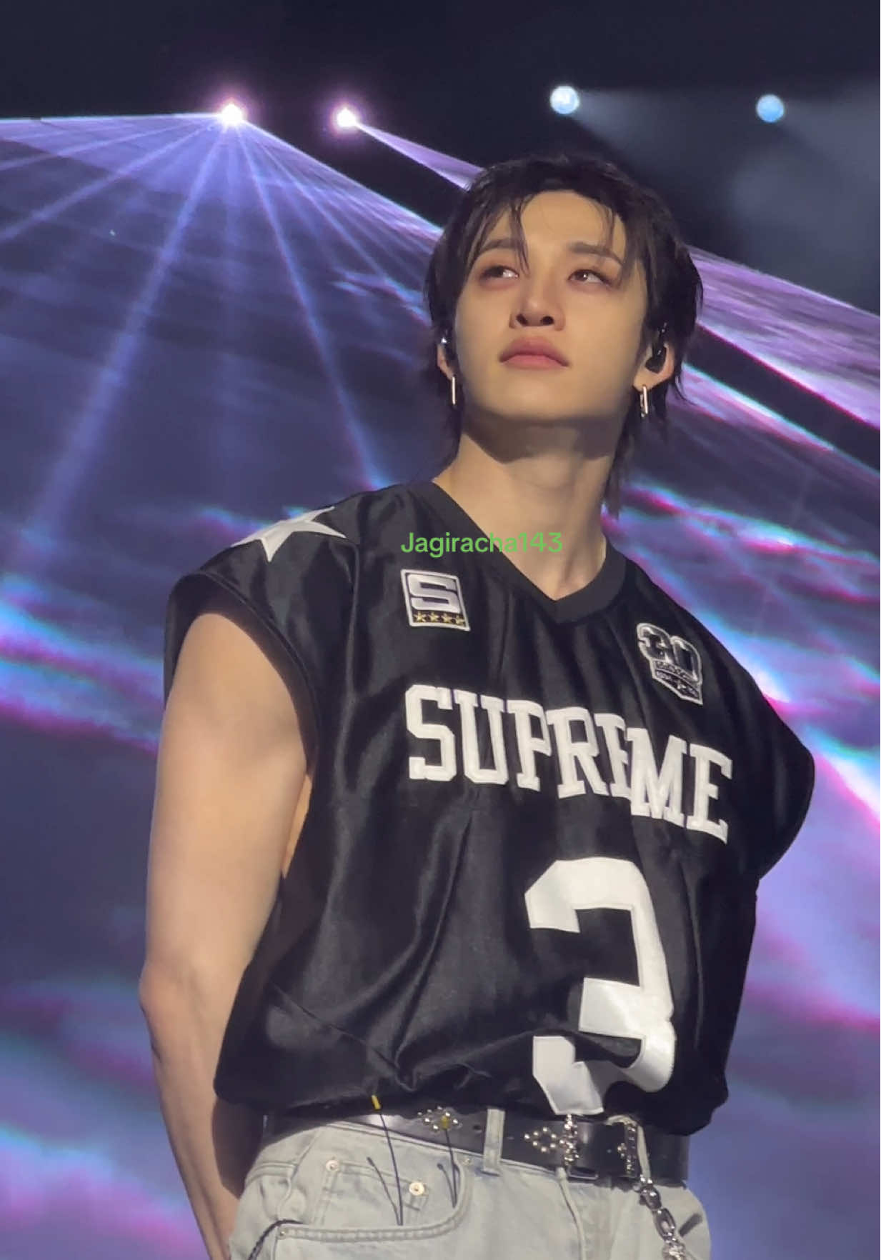 I completely forgot I recorded this 🥹  Channie was basically right in front of us during Cover Me ✨ #straykids #stay #karma #skz #bangchan 