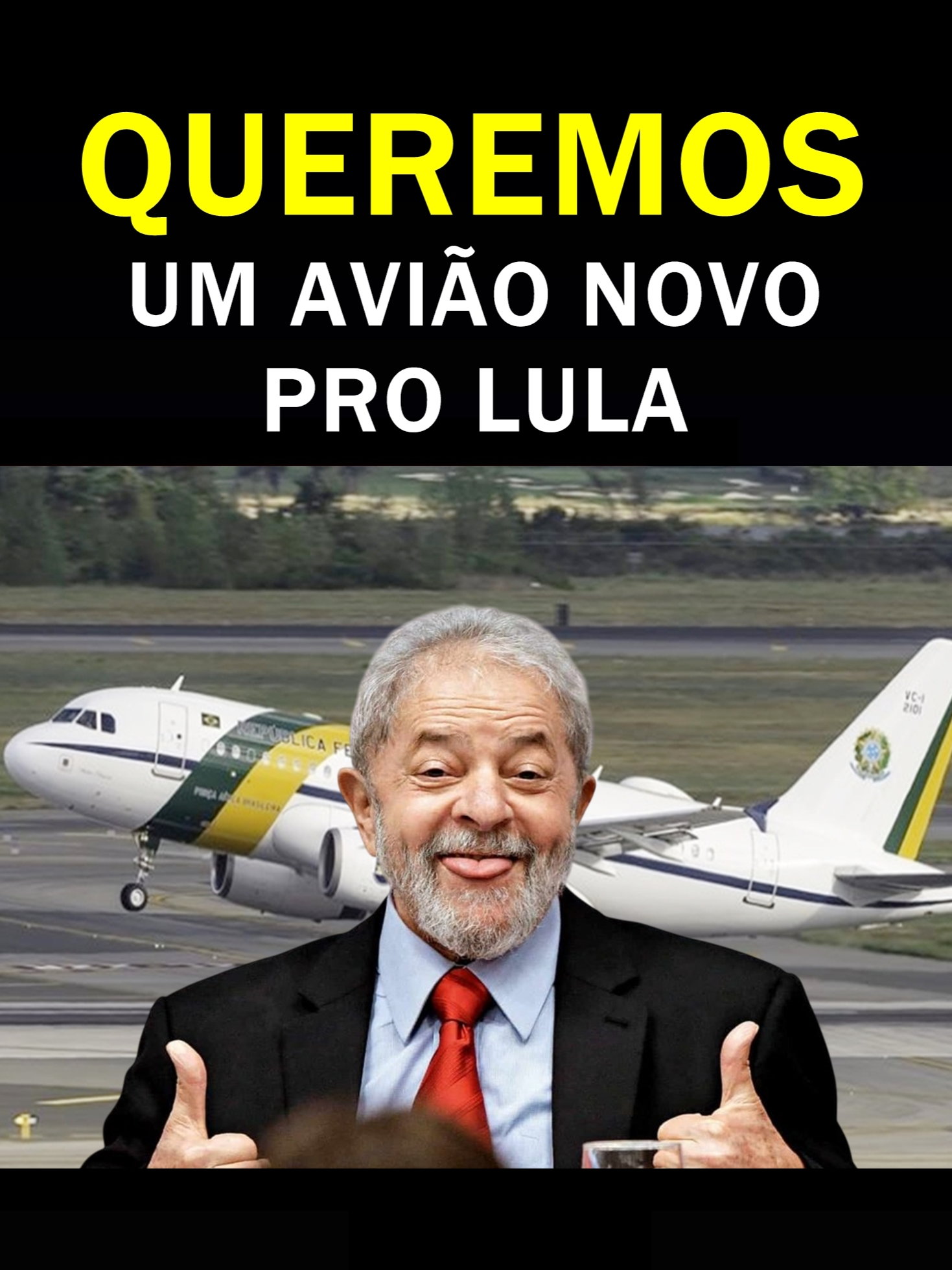 QUEREMOS UM AVIÃO NOVO PRO LULA #notícias #bolsonaro #reportagem #política #eduardobolsonaro #michellebolsonaro #lula #igrejasevangélicas #vídeosengraçados #pegadinhas #receitasimples #stf #alexandredemoraes #minasgerais #deputados #sãopaulo #paraná #santacatarina #riograndedosul #nordestebrasileiro #bozo #foryoupage❤️❤️ #avião #aviação #aeromodelismo