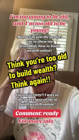 We are not too old, not too young.. we are the perfect age to build the life of our dreams! I started my online business because I wanted financial freedom! I’m not just gonna settle for acorns in my retirement! Hell-o NO!! I’m going to teach you exactly how I got started last year. I started sloppy, nervous, uncomfortable.. and just decided what the heck! I’ve got to try!!! Comment: ready for more info! #nottooold#nottooyoung #makemoneyfromhome #onlinebusiness #retirementincome 