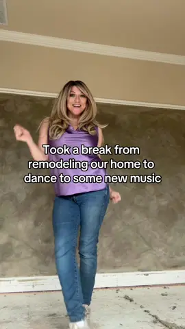 Taking a break from our home remodeling to dance to some new music #dance #anniemay #over50 #photobombed #wouldnthaveitanyotherway 