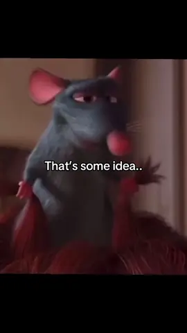 Not a bad idea #remy #ratatouille #rat #chef #linguine 