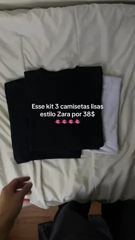 esse kit é lindo slk. #camisetas #kitcamisetas #camiseta #zara 