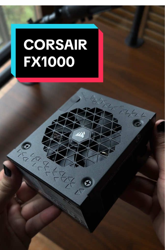 Corsair FX1000 1000W SFX 80 PLUS Platinum Compatible with ATX 3.1 and PCIe 5.1  Fully modular Type 5 Micro-Fit power connectors 92mm PWM cooling fan with Zero RPM mode Thanks @Corsair Brasil for sending this beast out for my build!  #setup #pcsetup #Tech #pc #corsair 