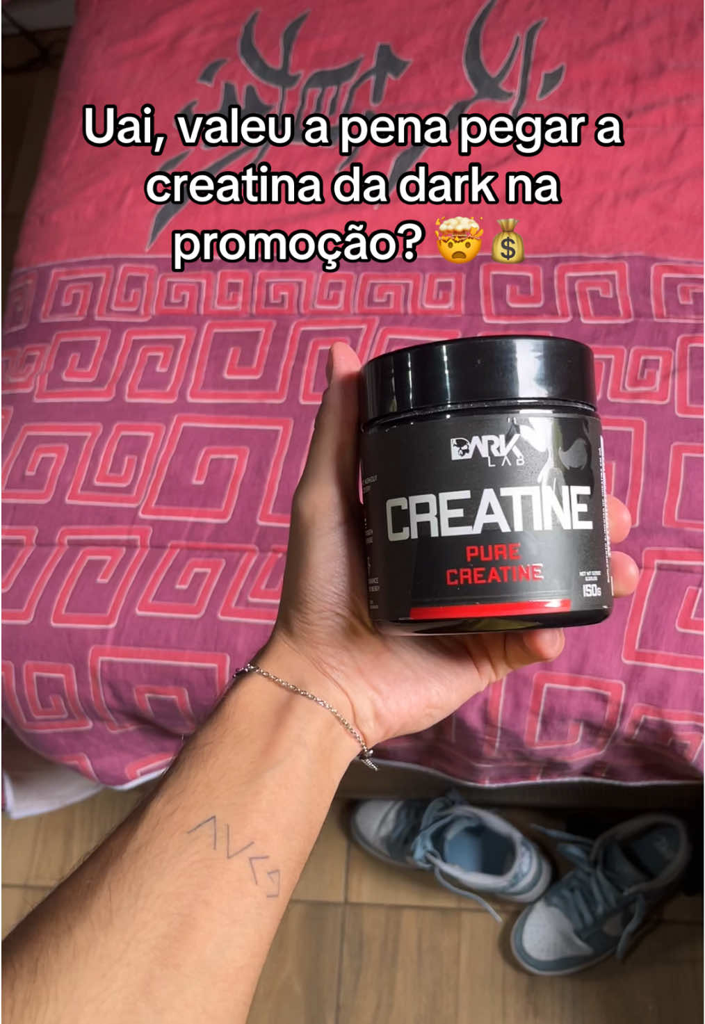 Creatina Pura DarkLab #creatina #darklab #musculação #academia 