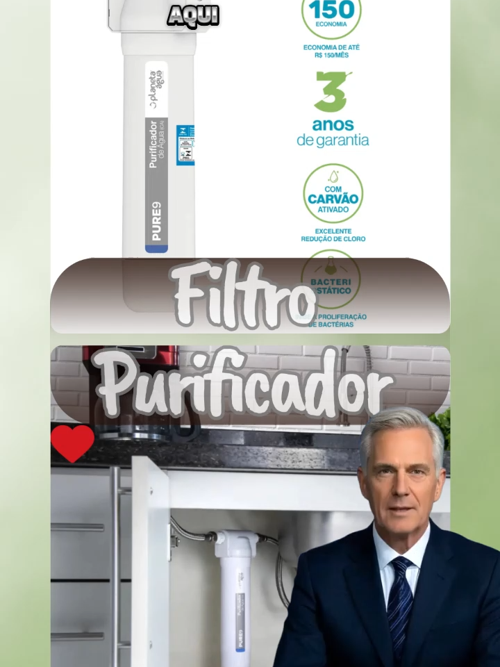 Filtro Purificador | link: https://collshp.com/afiliado.dias  Esse filtro purificador pra pia com rosca 1/2” é fácil de instalar,  garante água limpa direto da torneira.  Ideal pra quem quer praticidade e bem-estar no dia a dia! #Água #Filtro #SaúdeEmCasa #VidaSaudável  #Sustentabilidade #achadoshopee  #CozinhaPrática #Shopee #CleanWater #WaterFilter #HealthyLiving  #EcoFriendlyHome #SmartKitchen  #NoPlasticWaste #DrinkBetter