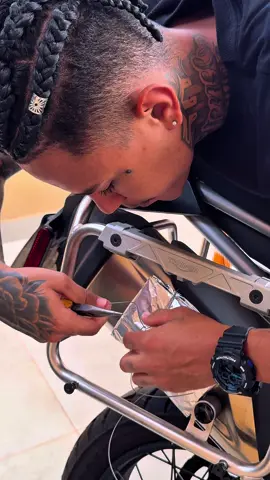 Fritei Bacon na moto😱🥓