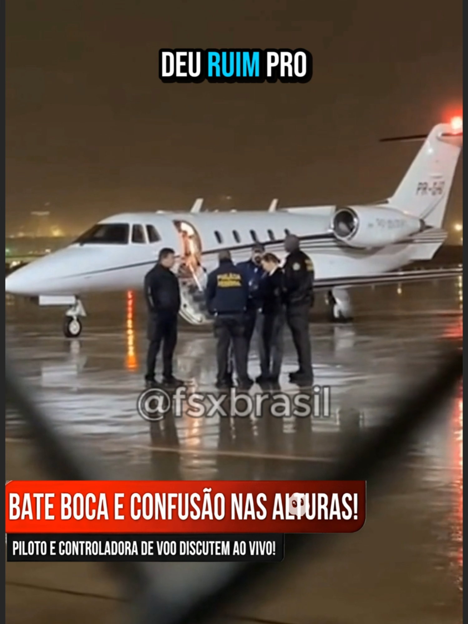 Piloto discute com controlador! Parte 2. Vídeo renderizado via simulador de voo!!