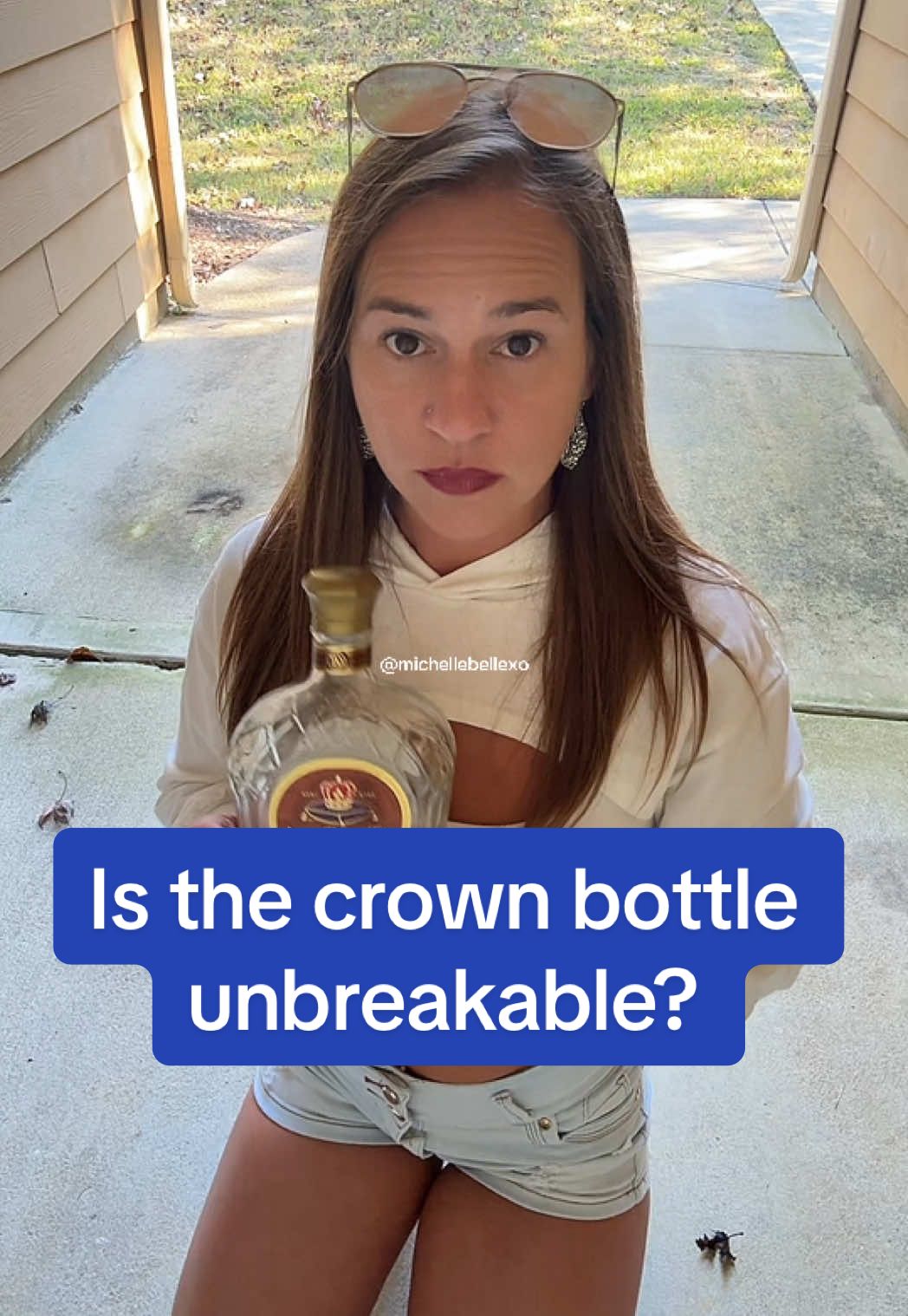 Why do people say the crown bottle is unbreakable? #crown #bartender #unbreakable #liquorbottles 