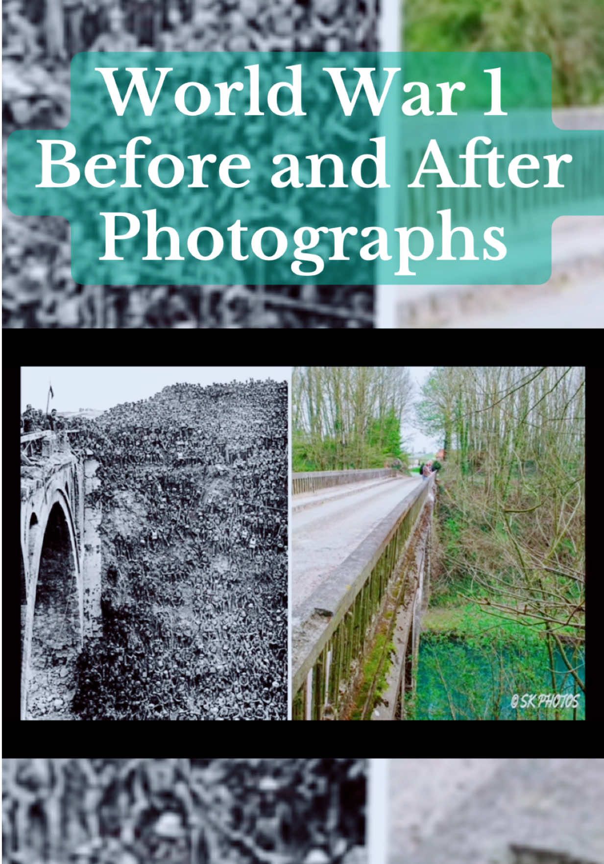 Before and after World War 1 photos #ww1 #History #war #photo #beforeandafter 