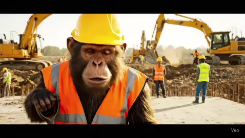 Chaudhary Banday Nu Be-Sharam Hona Chahida | Monkey Laborers Ki Comedy 🦺🐒😀 #FYP #TikTokViral #PunjabiComedy #MonkeyLaborers #ConstructionHumor 