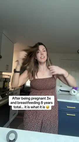 After being pregnant 3x  and breastfeeding 8 years  total… it is what it is  #bra #braless 