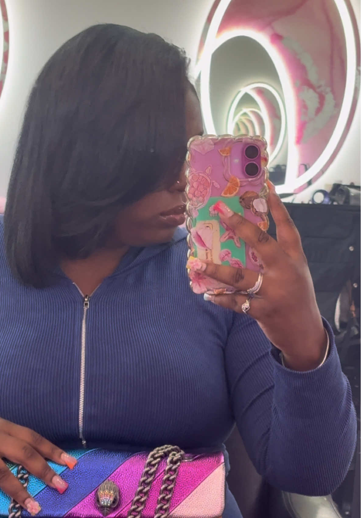 Officially silk press season 🥰 #fyp #silkpress #naturalhair #4chair #explorepage✨ 