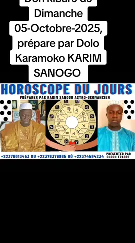 Don kibaru du Dimanche 05-Octobre-2025, prépare par Dolo Karamoko KARIM SANOGO 
