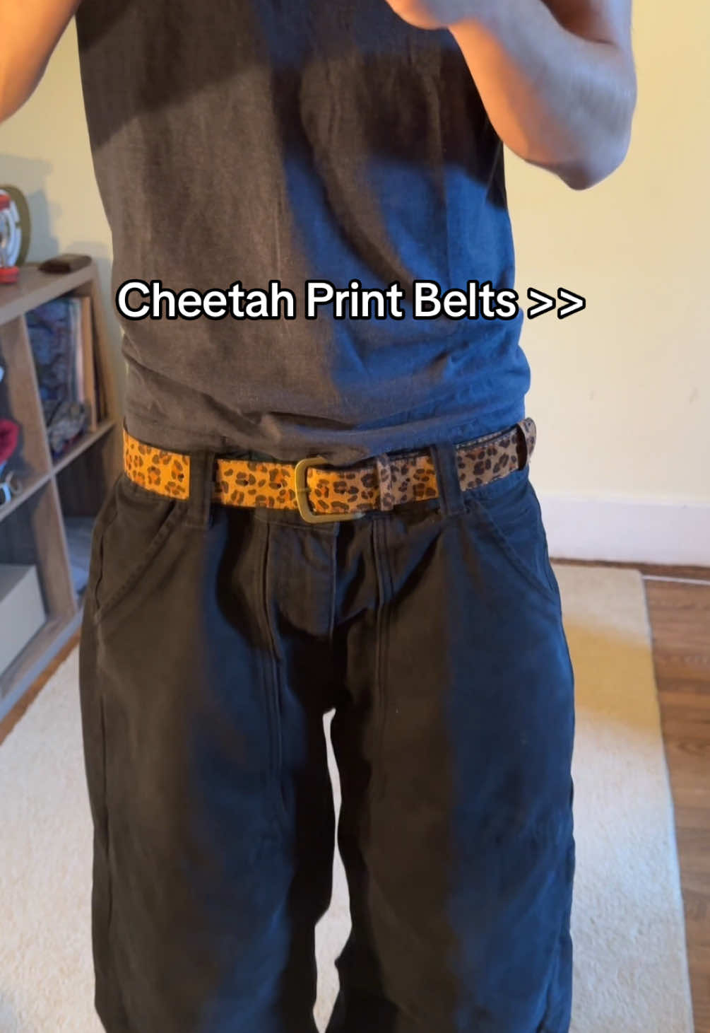 so clean #leopardprint #belt #mensfashion #baggyjeans #foryou 