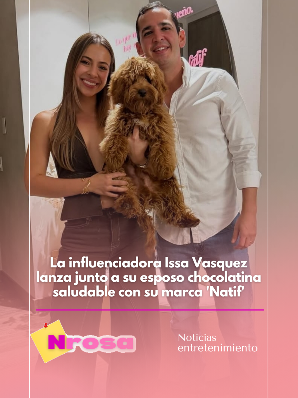 La influencer colombiana, Issa Vásquez, sigue demostrando que el equilibrio entre lo saludable y lo delicioso sí existe.@Issabela Vásquez  Junto a su esposo, presentó “Chocotabs”, la nueva chocolatina fit de su marca Natif, hecha con cacao 100% real, endulzantes naturales como alulosa y monkfruit, y sin azúcar añadida. 🌱 Con esta propuesta, Issa busca que el placer de comer chocolate no tenga culpas, sino beneficios. Además, está enriquecida con proteína de arroz, ideal para quienes cuidan su cuerpo sin dejar de disfrutar. ✨ Un lanzamiento que combina amor, disciplina y sabor — tal como el estilo de vida que la creadora fitness promueve día a día. ❤️ #issavasquez #natif #chocolatinassaludable #lanzamiento #entretenimiento