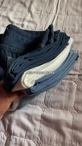 #jeasn #buy1take1jeans #jeanshighwaist #fypviraltiktok🖤シ゚☆♡ 