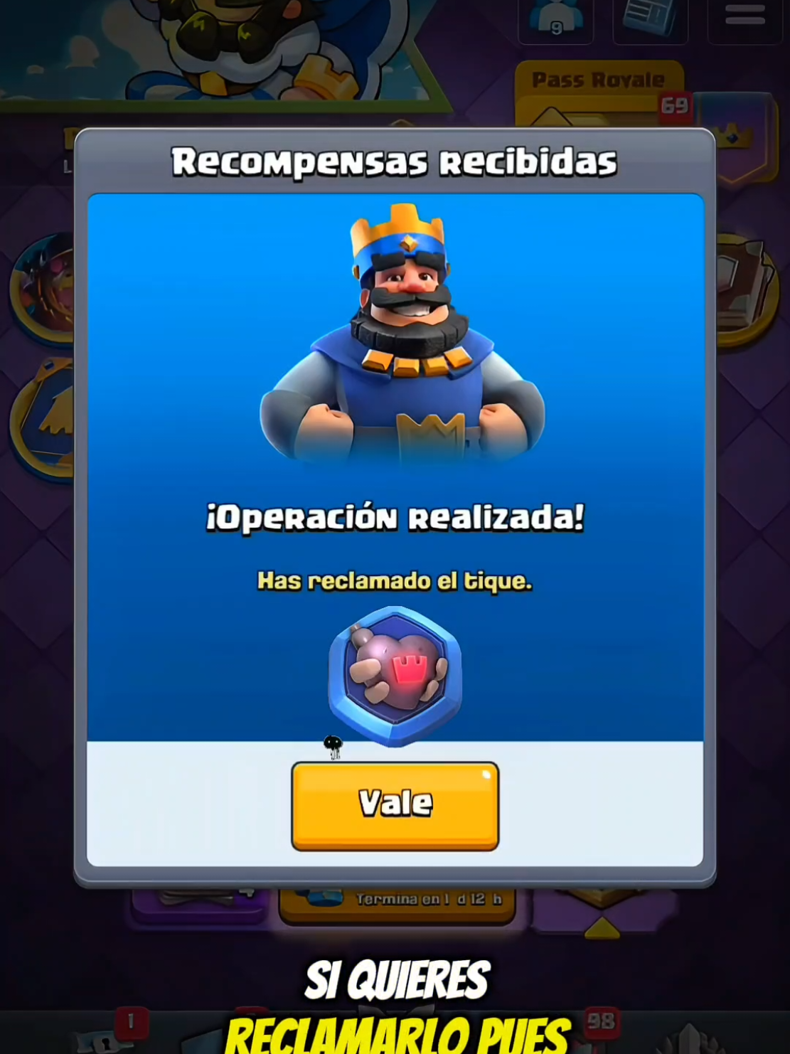 Reclama tu insignia en Clash Royale..😱 #clashroyalememes #clashroyale #clashroyalevideos 