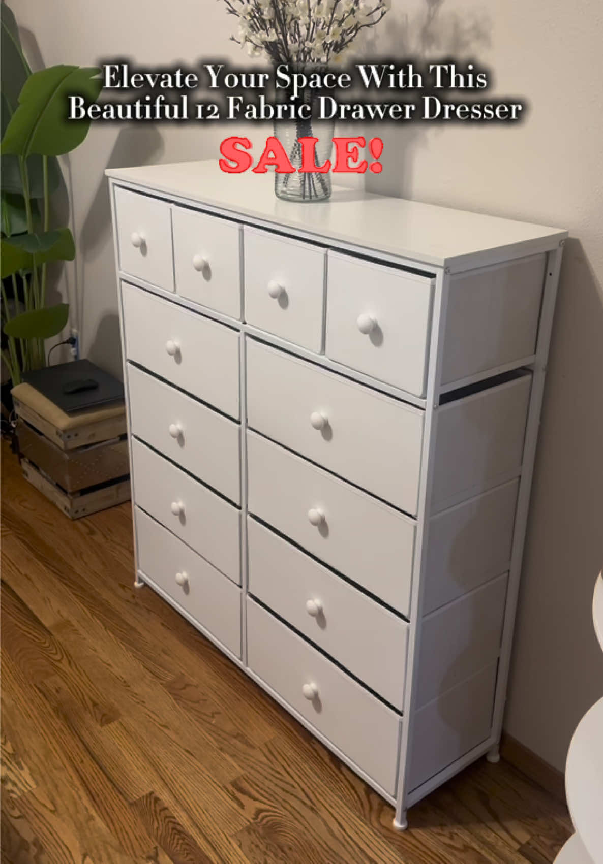 You will love this spacious fabric drawer dresser from @RaybeeFurniture  Click link to get yours while supplies last.  . #ad #raybeefurniture #furniture #tiktokshopfalldealsforyou #tiktokshopcreatorpicks  