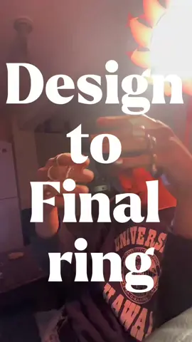 My process of sand casting rings using digital manufacturing. #CapCut #silversmith #3dprinting #fyp 
