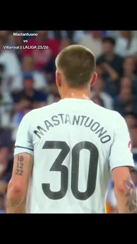 Mastantuono vs Villarreal || melhores momentos #mastantuono #realmadrid #villareal #laliga #football 