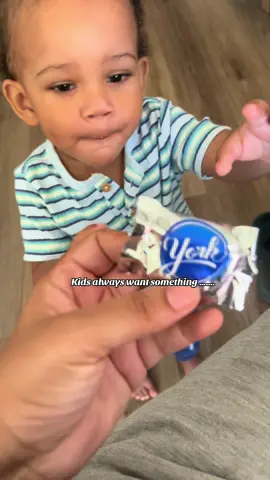 Do you think he ate all the York peppermint patty or he gave it back ? 