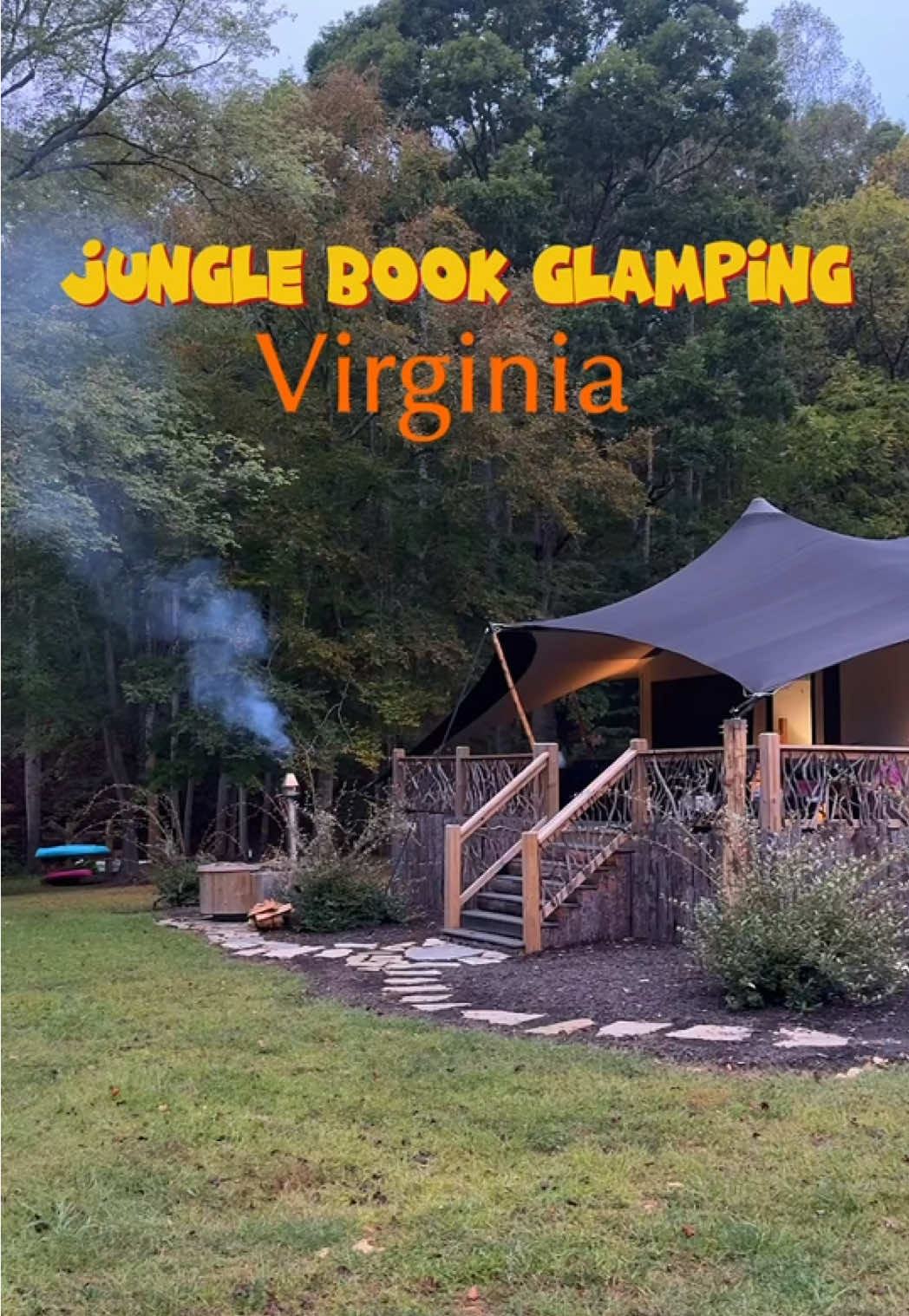 Family glamping in Virginia?! YES. We found a South African–themed stay that feels straight out of The Jungle Book  📍Smith Mountain Lake,VA  @karoo residence  #glamping #glampingnotcamping #virginia #smithmountainlake 