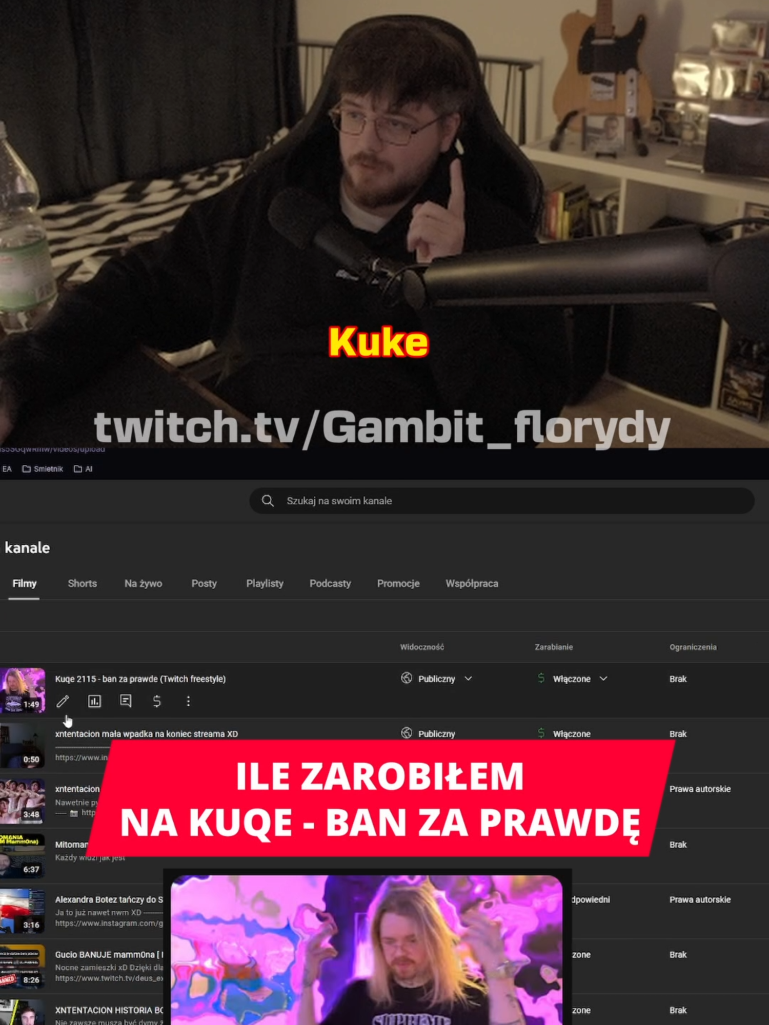 DUŻO CZY MAŁO #kuqe #twitch #youtube