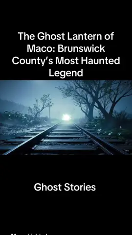 A ghostly light haunts the old railroad near Wilmington, NC. Locals say it’s Joe Baldwin—the brakeman who lost his head in 1867—still swinging his lantern through the night. Do you believe in the Maco Light? #MacoLight #HauntedNorthCarolina #WilmingtonGhosts #ParanormalLegends #GhostStories 