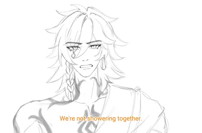 #phaidei | He wants to shower together  #hsrfanart #HonkaiStarRail #mydei #phainon 