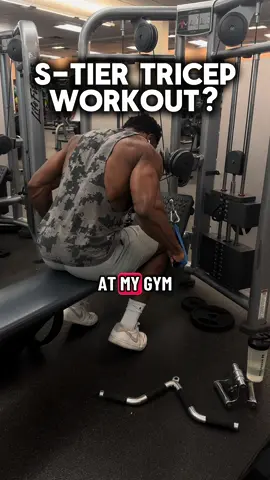Try this Tricep variation to grow your triceps optimally #tricepworkout #GymTok #armworkout 