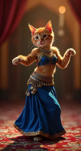 ميلي و بخصرك ميلي🥰 #رقص #ميلي. #ai #cute #cat