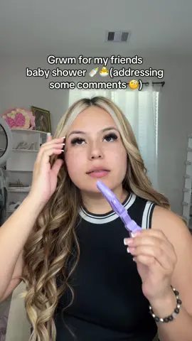 Grwm for my friends baby shower also addressing some comments 😆 #babyshower #talk #grwm #makeuptips #fyp 