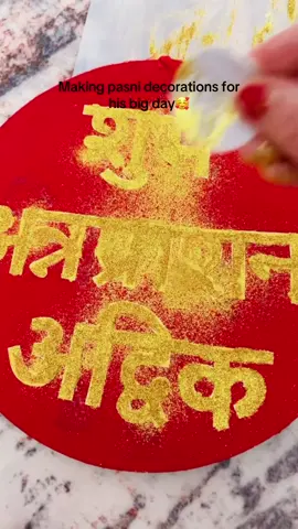 Anything for my little hero. Making pasni board for his big day 😘😘 #pasniboard #annaprasandecoration 