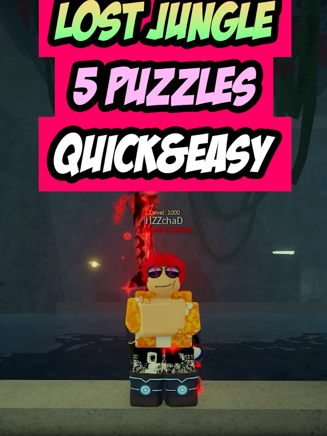 HOW TO SOLVE ALL 5 LOST JUNGLE PUZZLES #fisch