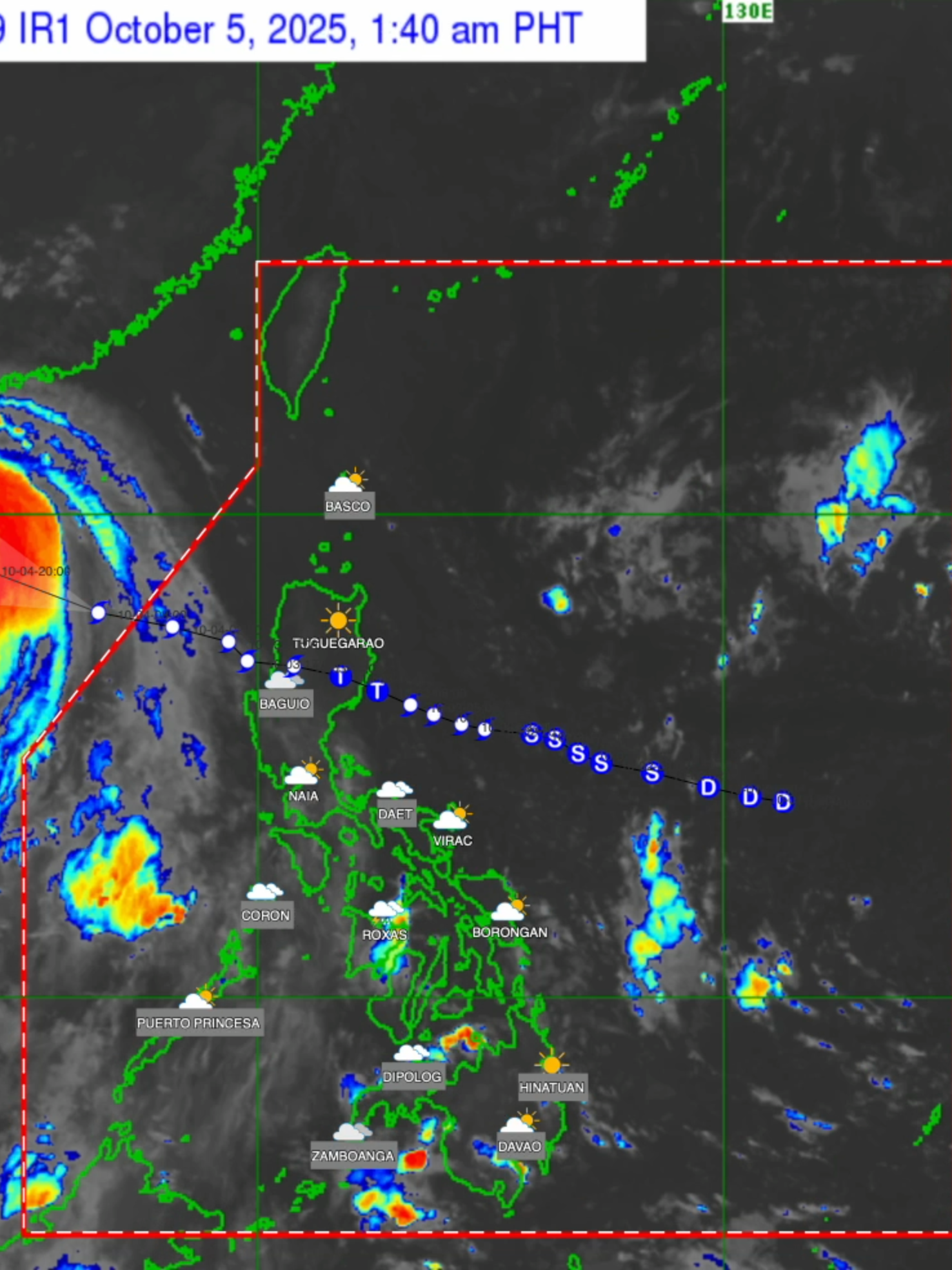 Patuloy na mino-monitor ang Typhoon “Matmo” (dating Bagyong #PaoloPH) sa labas ng Philippine Area of Responsibility (PAR), ayon sa PAGASA as of 2 AM. Samantala, naging tropical storm na ang Bagyong “Halong” na binabantayan din sa labas ng PAR, dagdag ng ahensya. Courtesy: PAGASA’s PANaHON Interactive Weather Map #gmanews