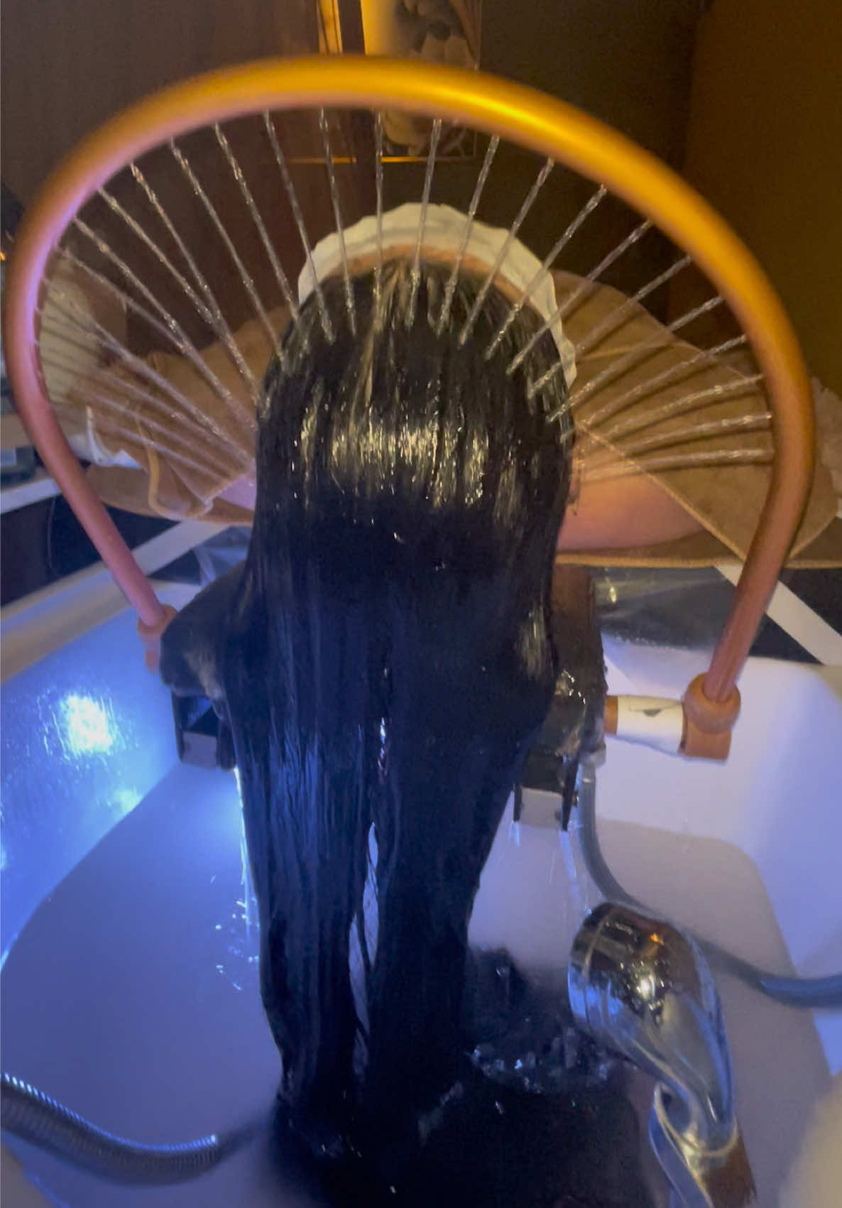 I feel like I have a new head! 💜 💦 #headspa #costamesa #hair #scalpcare #hairtok 