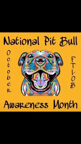 It's that time of month again. To me it mean a lot. #pitbullawarenessmonth #pitbull #pittiesoftiktok #pitbulls 