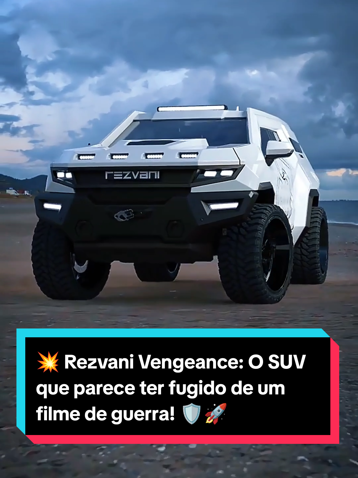 💥 Rezvani Vengeance: O SUV que parece ter fugido de um filme de guerra! 🛡️🚀 #carros #rezvani #tanquesdeguerra #foryoupage 