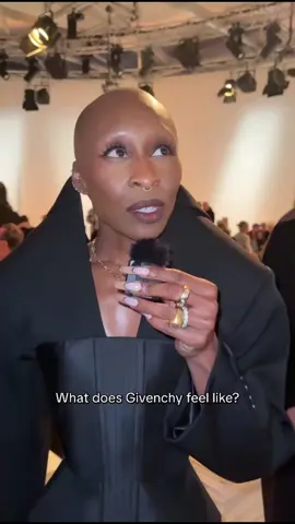 After the Givenchy Spring/Summer 2026 runway show.  #cynthiaerivo #joshua #madelineargy #raye #lawroach 