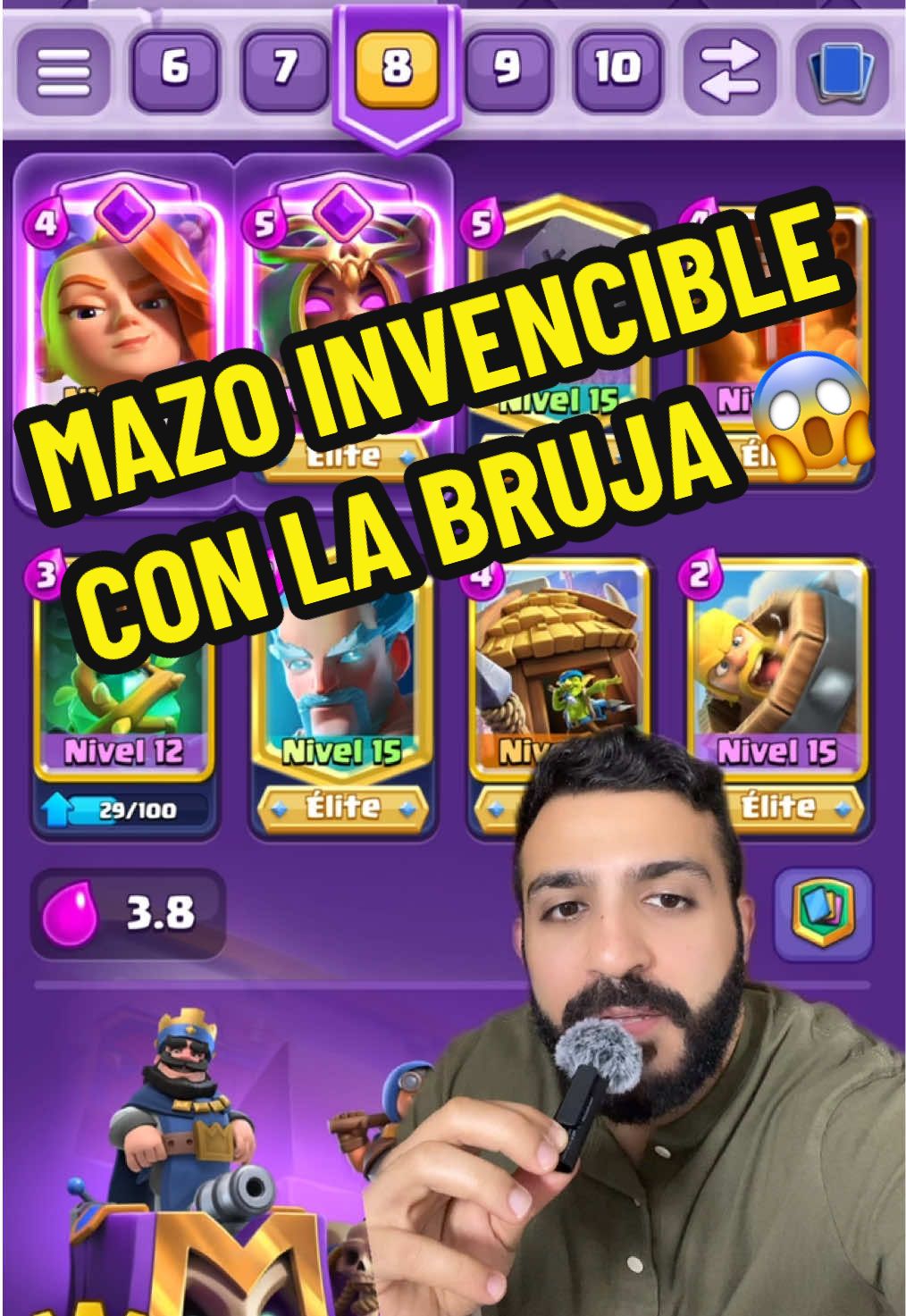 MAZO INVENCIBLE CON LA BRUJA 🧙‍♀️🔥  #clashroyale #clashroyaledeck #clashroyaletips #fyp  