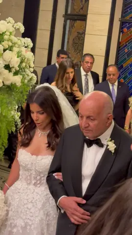 عروسة ابن هاني رمزي ووالدها ❤️من فرح ابن هاني رمزي❤️