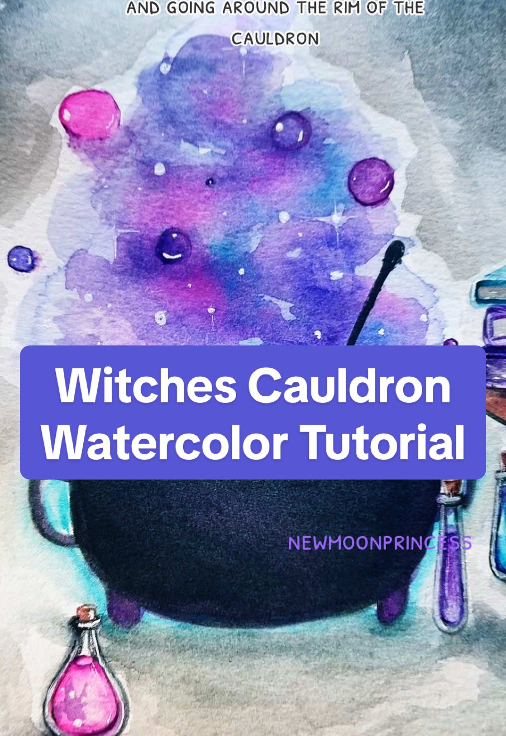 October watercolor prompt number 2! Halloween witches cauldron! ✨🧙 Art idea for halloween  #watercolorpainting #watercolortutorial #halloween #spookyszn #witchesbrew #cauldron #october #halloweenart #halloweenwatercolor #watercolors #paintingtutorial #arttutorial #drawingidea #drawingtutorial #artidea 