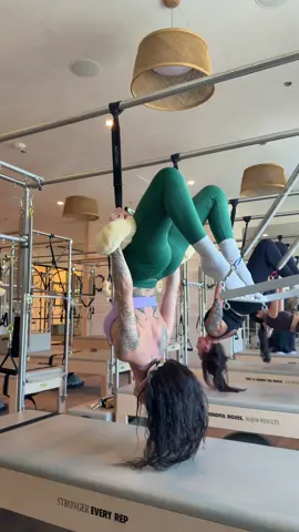 progress on the cadi @BRXL #brxl #cadillacpilates #pilates #brxlyoga #brxllegging 