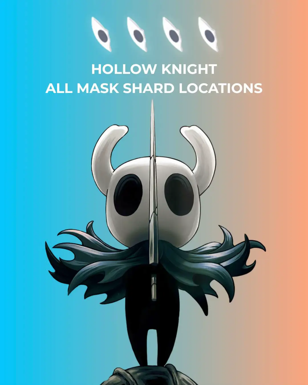 All Mask Shard Locations in Hollow Knight #hollowknight #hollowknightsilksong #silksong #gaming #guide 