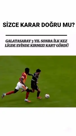 sizce Galatasaray'ın gördüğü kırmızı kart kararı doğru muydu? yorumlara  #davinsonsánchez #beşiktaş #galatasaray #hakem #kefşetbeni 